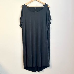 NWT Torrid Jersey Cold Shoulder Midi Shift Dress Grey, Size 2X